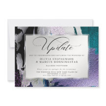 モダンな大胆な抽象的なオーキッドアクアの延期