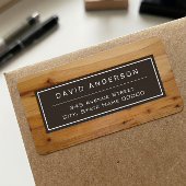 モダンな大胆な木目 おしゃれな外観 ラベル