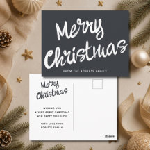 モダンな太字のクリスマスおめでとうの筆記体
