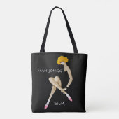 モダンな女性のためのMah Jonggのトートバック トートバッグ (裏面)