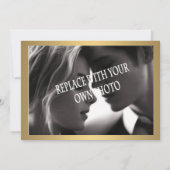 モダンな婚約の発表はテンプレートを梳きます 案内状 (裏面)