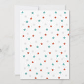 モダンな子供のボウリングパーティー誕生日パーティー 招待状 (裏面)