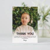 モダンな子供の写真クリスマス | サンクスカード サンキューカード (スタンド正面)