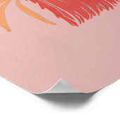 モダンな孔雀の壁アート ポスター (角)