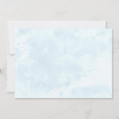 モダンな孔雀の羽のブライダルシャワー招待状 招待状 (裏面)