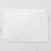 モダンな孔雀は結婚式招待状に羽をつけます 招待状 (裏面)