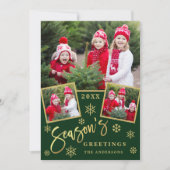 モダンな季節の挨拶3 フォトグリーティング シーズンカード (正面)