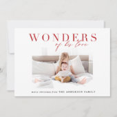 モダンな宗教的多写真クリスマス シーズンカード (正面)