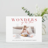 モダンな宗教的多写真クリスマス シーズンカード (スタンド正面)