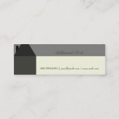 モダンな家の不動産業者の家はProvを整備します スキニー名刺 (裏面)