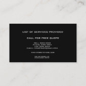 モダンな家の家はテンプレートの名刺を整備します 名刺 (裏面)