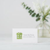 モダンな家アイコン不動産の名刺 名刺 (スタンド正面)