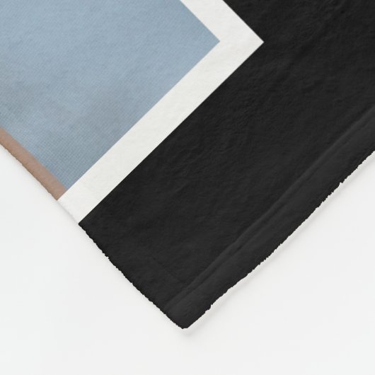 モダンな家族の写真テンプレートの原稿はカスタムを言い表わします フリースブランケット (角)