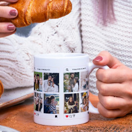 モダンな家族の写真8枚をシンプルにinstagram風に コーヒーマグカップ
