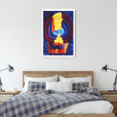 モダンな家族の肖像画アート キャンバスプリント (インサイチュ (寝室))