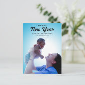 モダンな家族写真|の明けましておめでとう2017年 シーズンポストカード (スタンド正面)