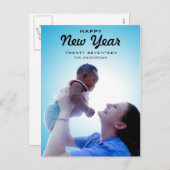 モダンな家族写真|の明けましておめでとう2017年 シーズンポストカード (正面/裏面)