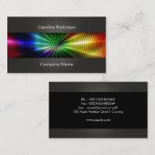 モダンな専門のくもの巣の名刺 名刺 (正面/裏面)