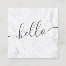 モダンな専門のエレガントで白い大理石こんにちは スクエア名刺