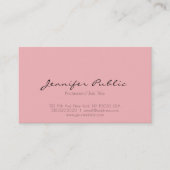 モダンな専門のエレガントなピンクの白くきれいな平野 名刺 (正面)