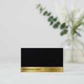 モダンな専門のエレガントな優れた黒い贅沢 名刺 (スタンド正面)