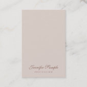 モダンな専門のシンプルなテンプレートのエレガントな原稿 名刺 (正面)