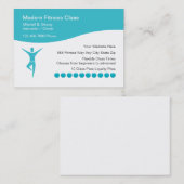 モダンな専門のフィットネスの名刺 ロイヤリティカード (正面/裏面)