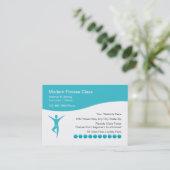 モダンな専門のフィットネスの名刺 ロイヤリティカード (スタンド正面)