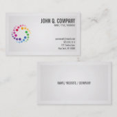 モダンな専門のロゴの名刺 名刺 (正面/裏面)