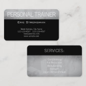 モダンな専門の体育館のスタイルの黒 名刺 (正面/裏面)