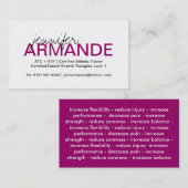 モダンな専門の名刺 名刺 (正面/裏面)