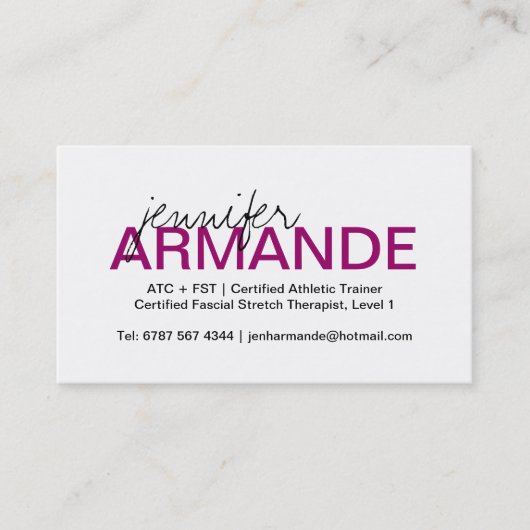 モダンな専門の名刺 名刺 (正面)