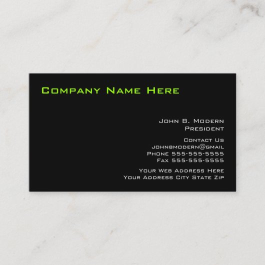 モダンな専門の名刺 名刺 (正面)