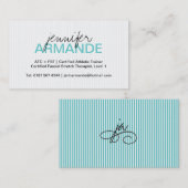 モダンな専門の名刺 名刺 (正面/裏面)