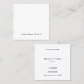 モダンな専門の最小主義のデザインの上品の正方形 スクエア名刺 (正面/裏面)