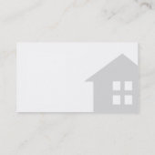 モダンな専門の最小主義の不動産仲介業者の写真 名刺 (裏面)
