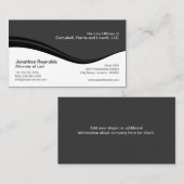 モダンな専門の灰色 名刺 (正面/裏面)