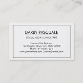 モダンな専門の社会的な媒体の名刺 名刺 (正面)