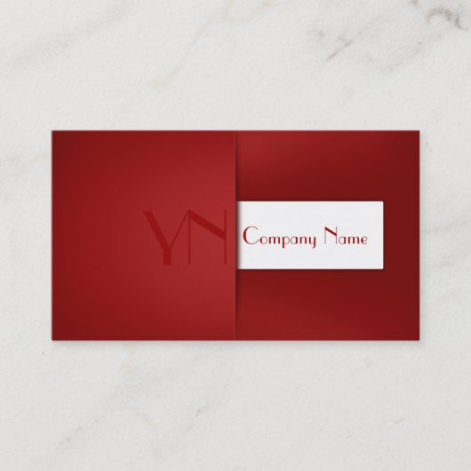 モダンな専門の赤い箱-名刺 名刺 (正面)