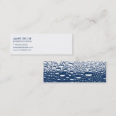 モダンな専門の鉛管工 スキニー名刺 (正面/裏面)