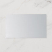 モダンな専門の銀のお洒落なデザインの贅沢 名刺 (裏面)