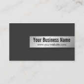 モダンな専門の黒い不動産仲介業者の写真 名刺 (裏面)