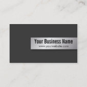 モダンな専門の黒い不動産仲介業者の写真 名刺 (裏面)