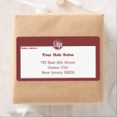 モダンな小型企業ロゴカスタム発送ラベル ラベル (インサイチュ)