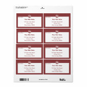 モダンな小型企業ロゴカスタム発送ラベル ラベル (フルシート)