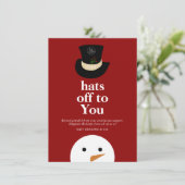 モダンな帽子を脱いであなたに敬意を表する　スノーマン　レッドカンパニー　ロゴ シーズンカード (スタンド正面)