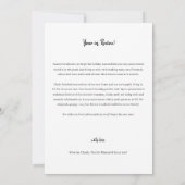 モダンな年を振り返る9枚の写真コラージュ ホリデーカード 招待状 (裏面)