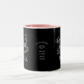 モダンな幸せなナナのコーヒーマグ ツートーンマグカップ (中央)