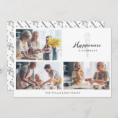 モダンな幸福は手作りのパン屋のウィスク写真 シーズンカード (正面/裏面)