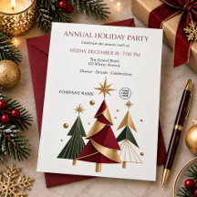 モダンな幾何学模様の会社の年末パーティークリスマス